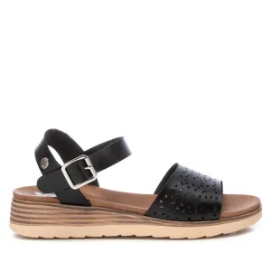 Women's Low Wedge Sandals In Black