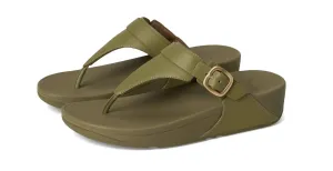 Women's Lulu Toe Post Buckle Sandal In Camo Green