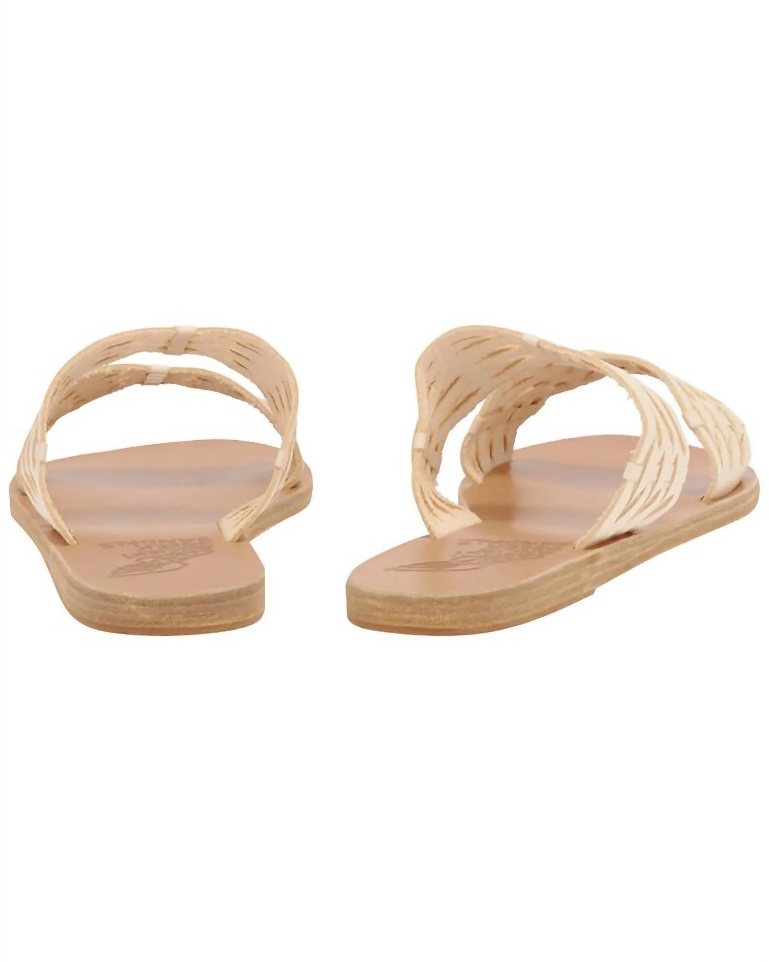 Women's Melia Woven Vachetta Sandal In Off White