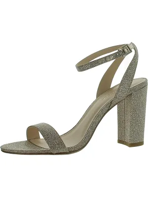 Womens Metallic Strappy Heels