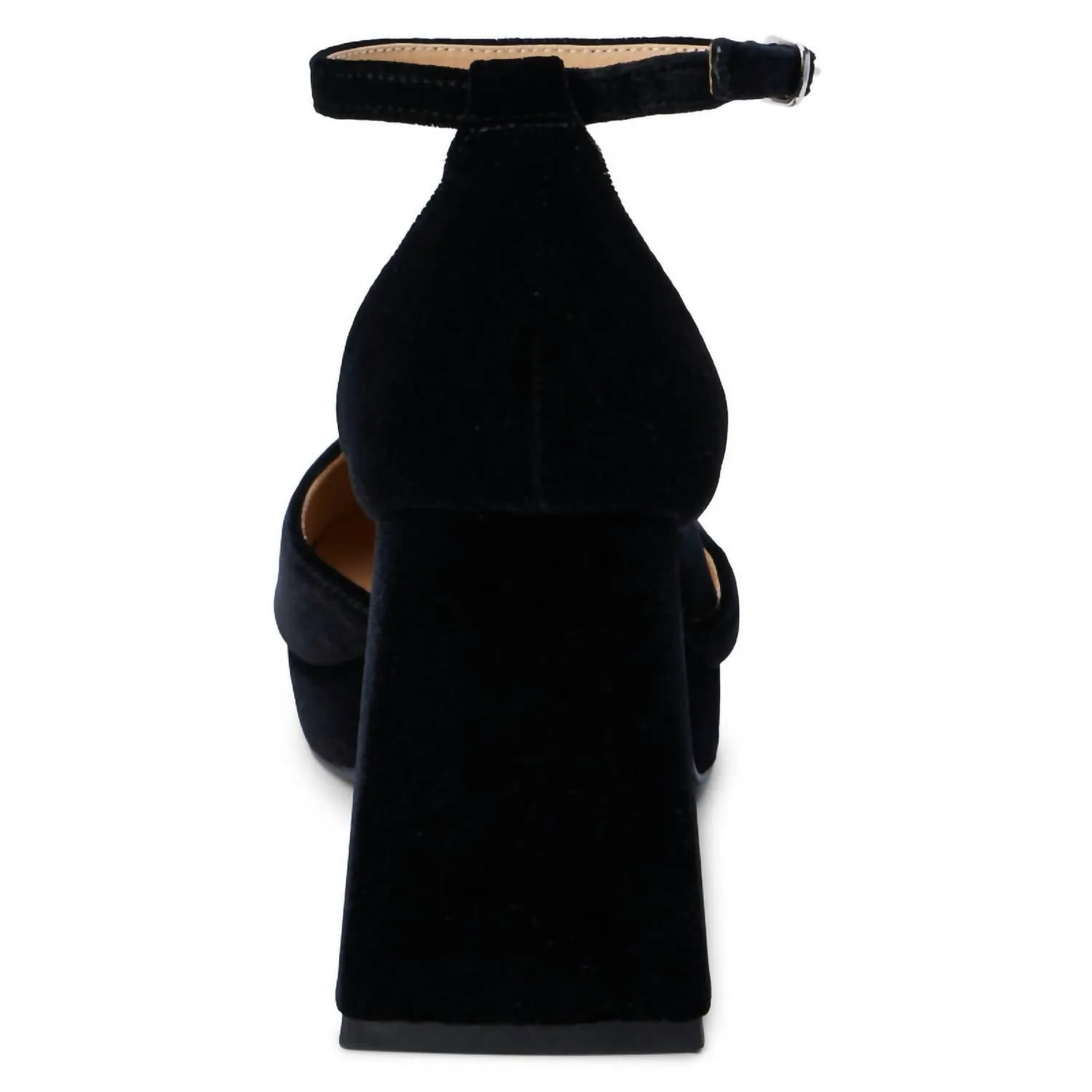 Women's Misha Heeled Sandal In Black Velvet