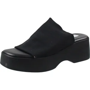 Womens Mixed Media Platform Sandals