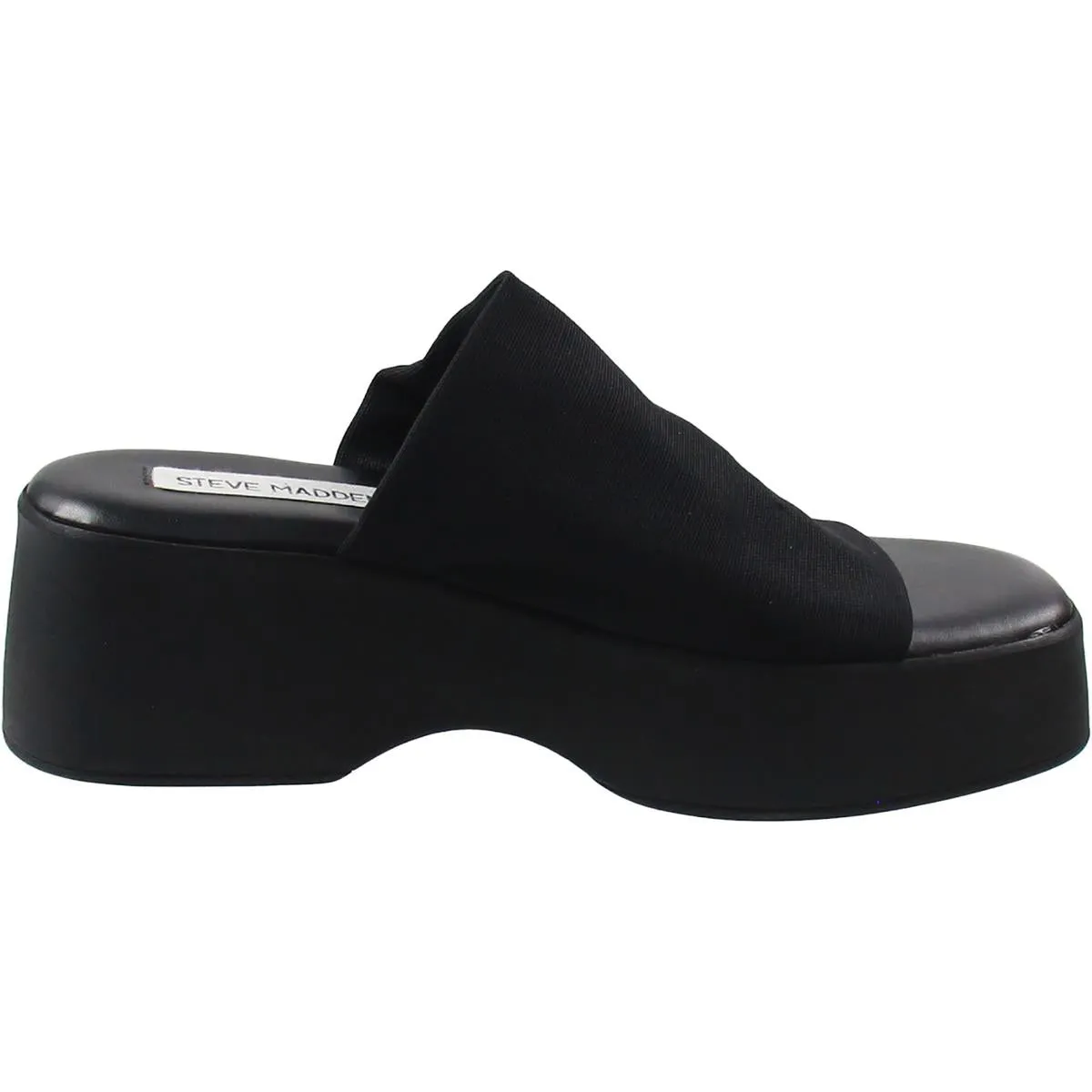 Womens Mixed Media Platform Sandals