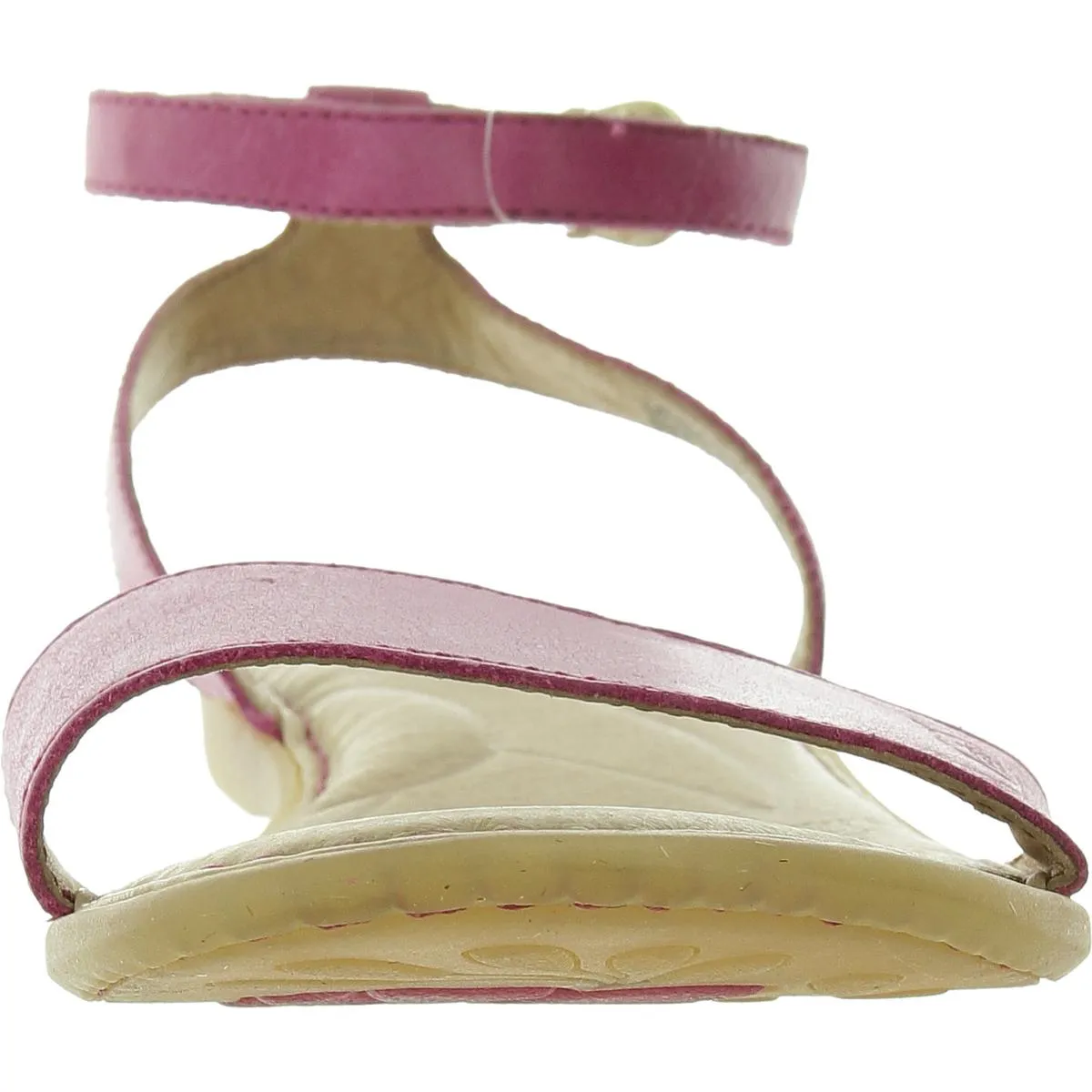 Womens Padded Insole Leather Ankle Strap
