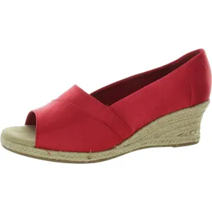 Womens Padded Insole Satin Espadrilles