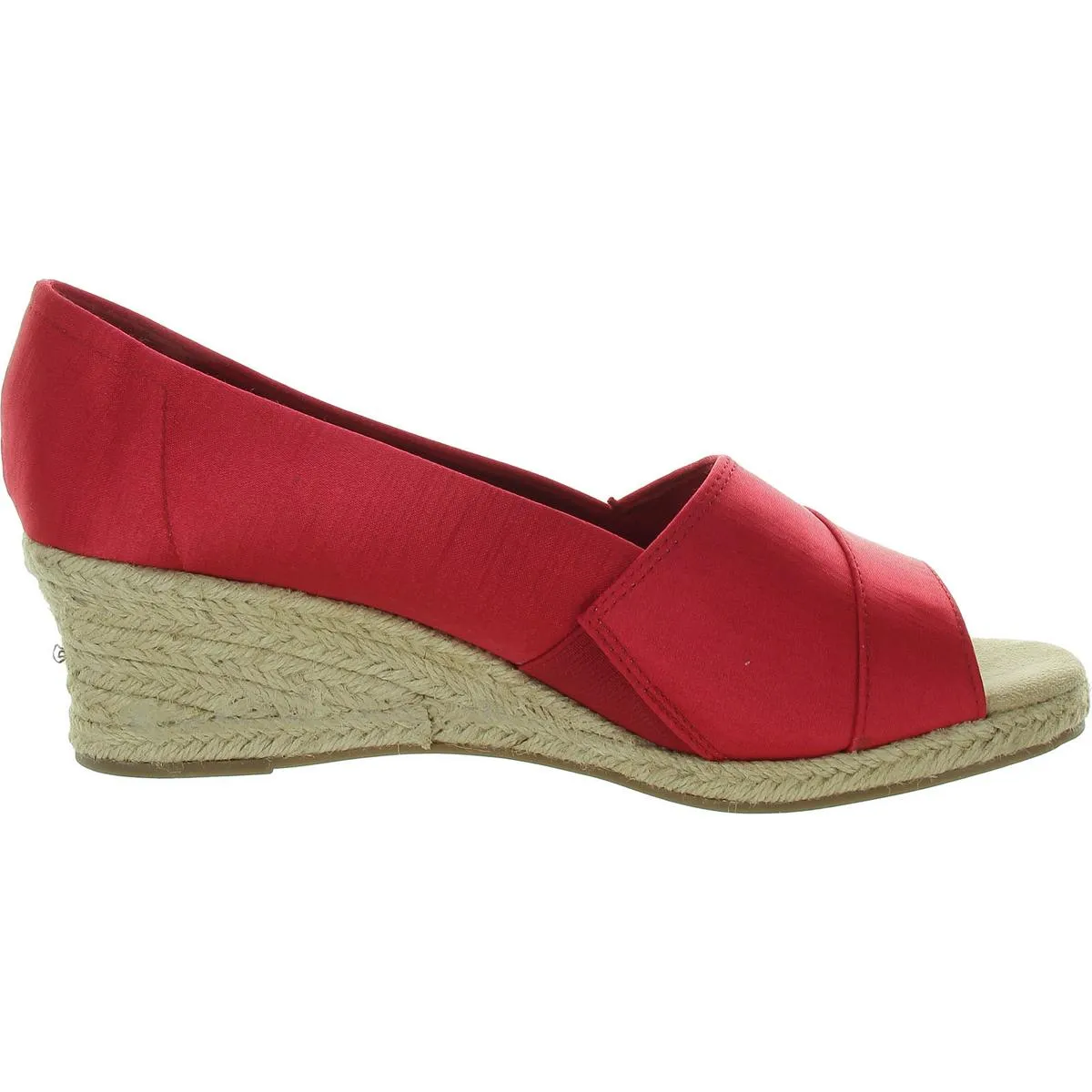 Womens Padded Insole Satin Espadrilles