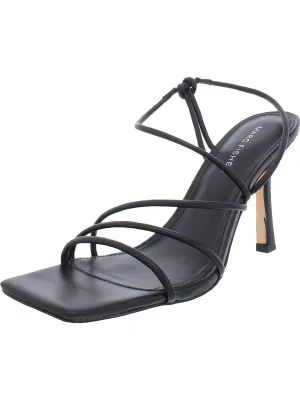 Womens Patent Square Toe Heels