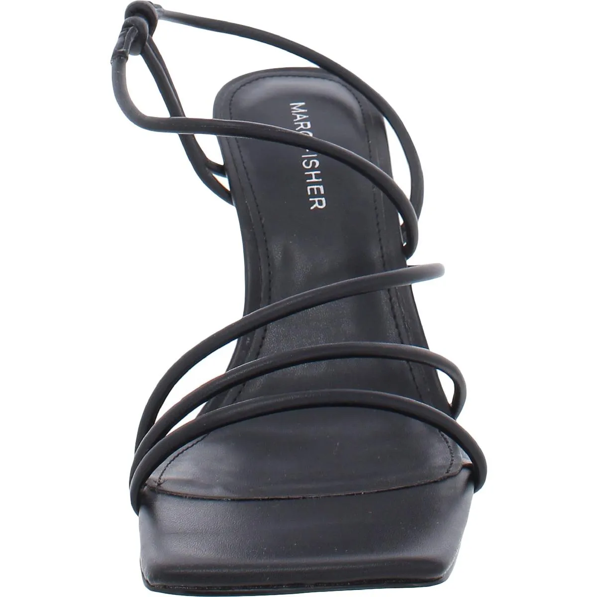 Womens Patent Square Toe Heels