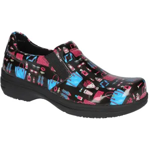 Womens Pattern Leather Clogs