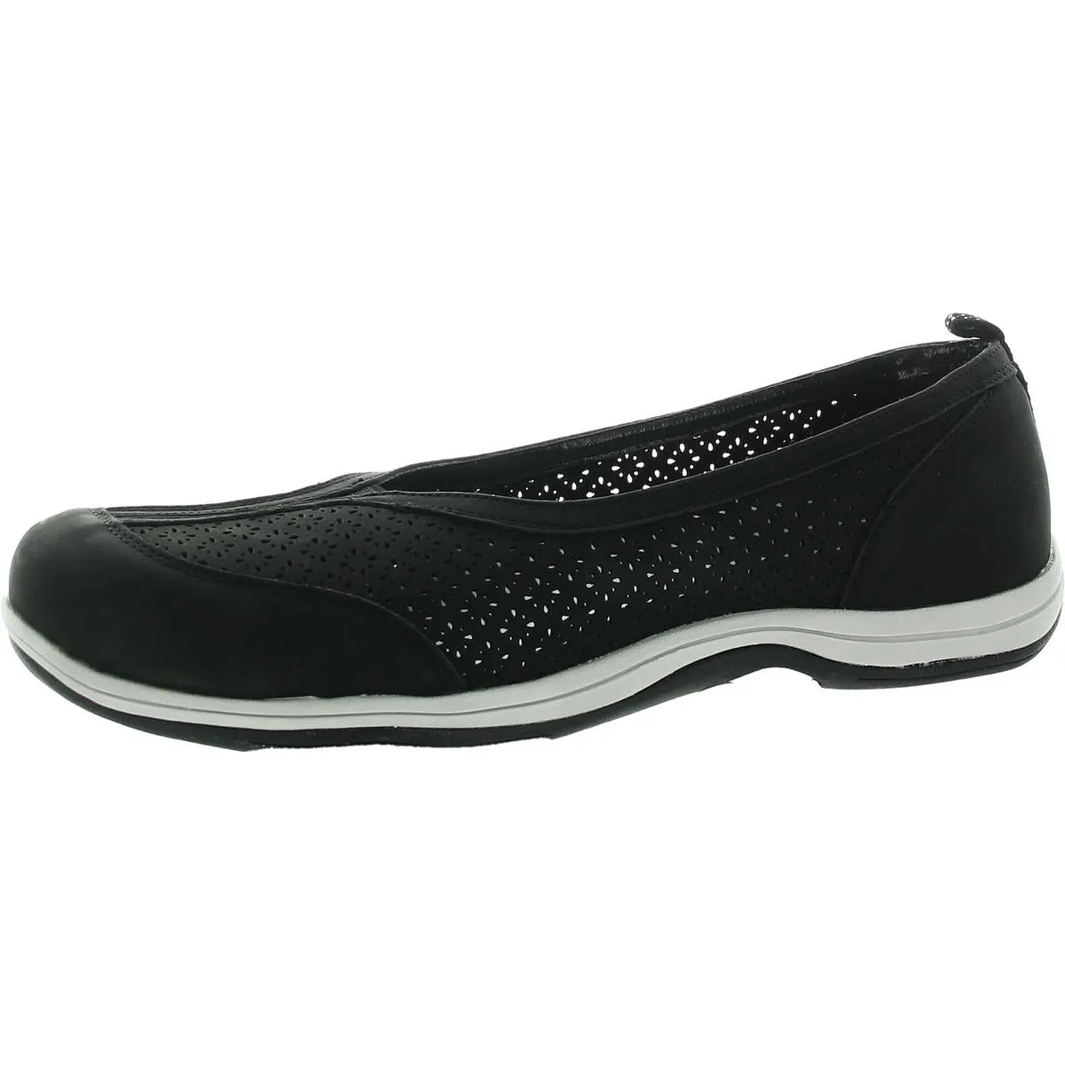 Womens Perforated Man Made Flat Shoes