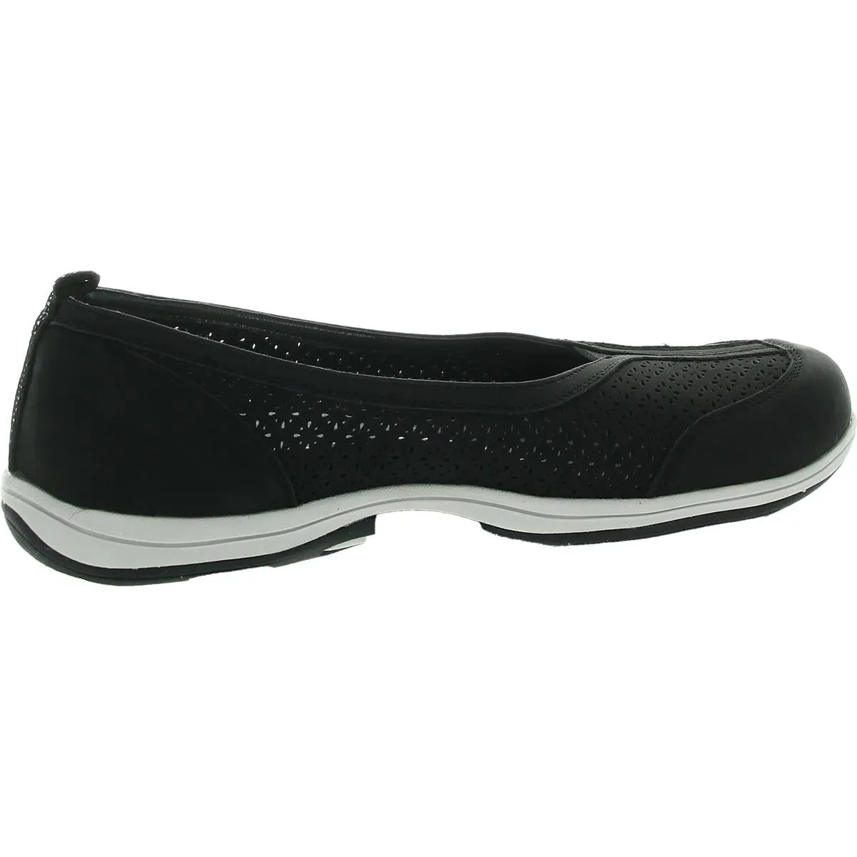 Womens Perforated Man Made Flat Shoes