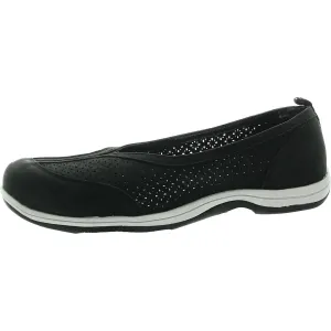 Womens Perforated Man Made Flat Shoes