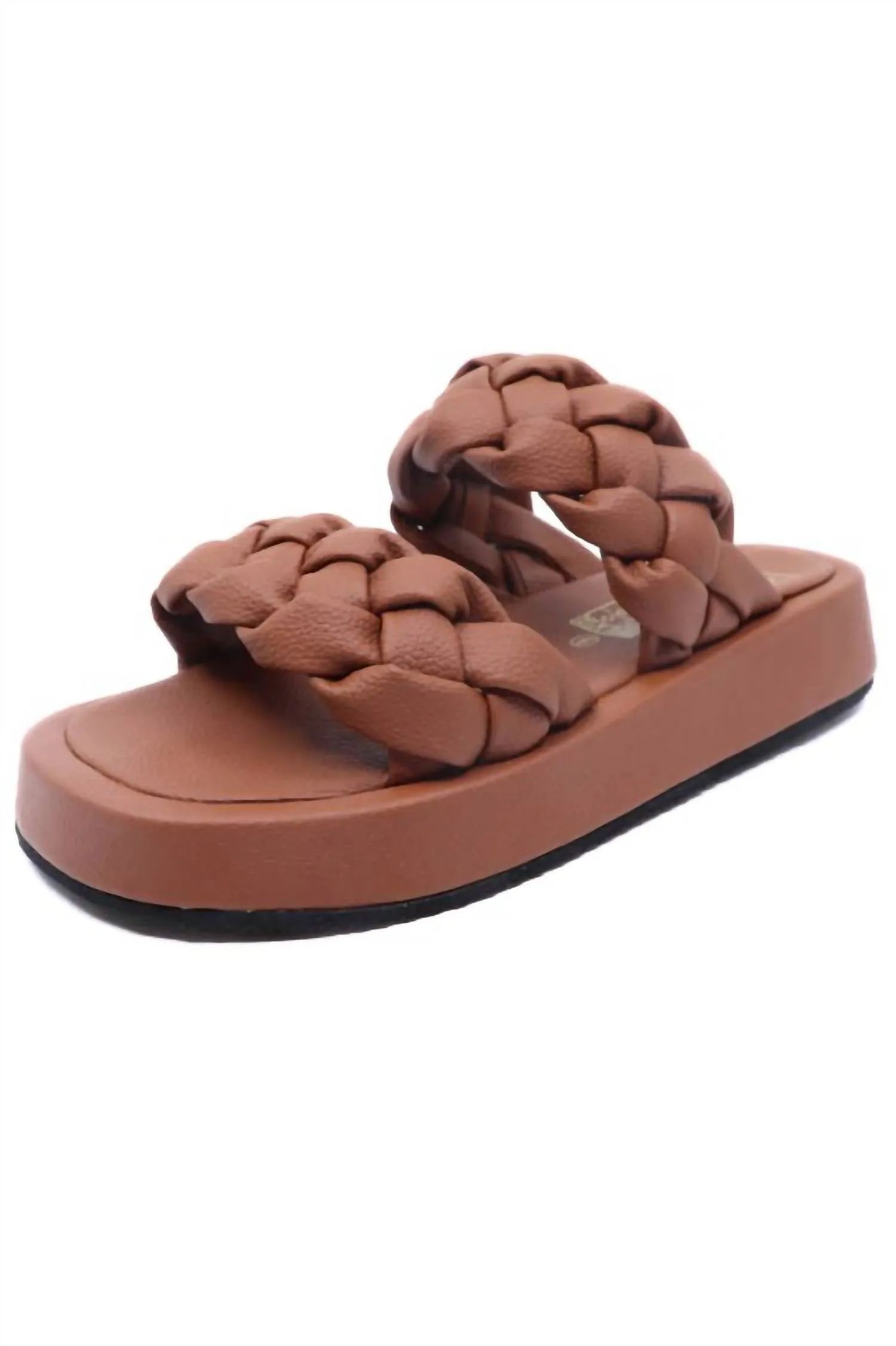 Women's Pool 1 Double Braided Strap Sandals In Tan