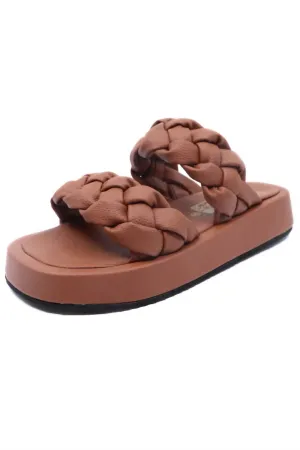 Women's Pool 1 Double Braided Strap Sandals In Tan