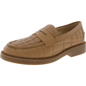 Womens Quilted Leather Oxfords