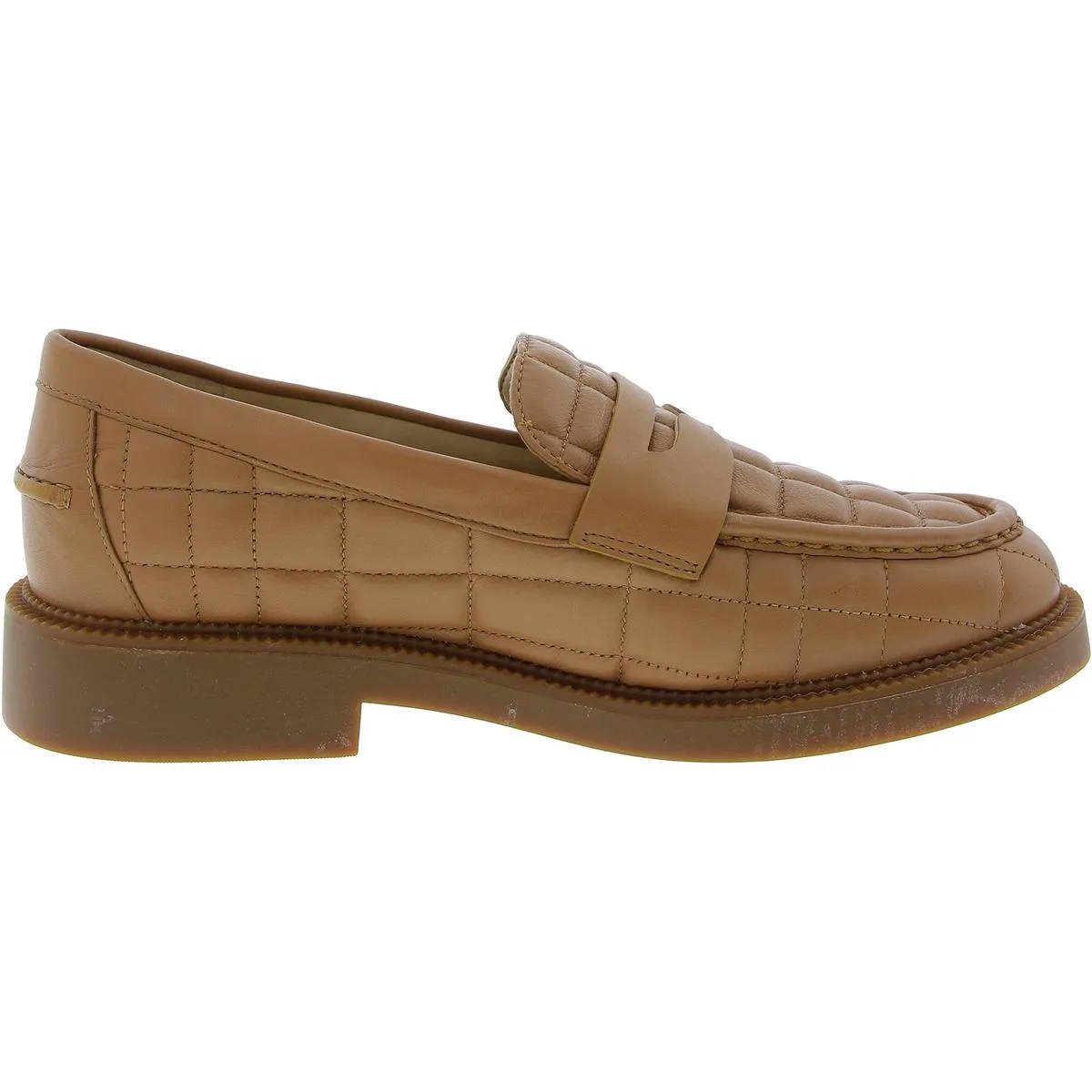 Womens Quilted Leather Oxfords