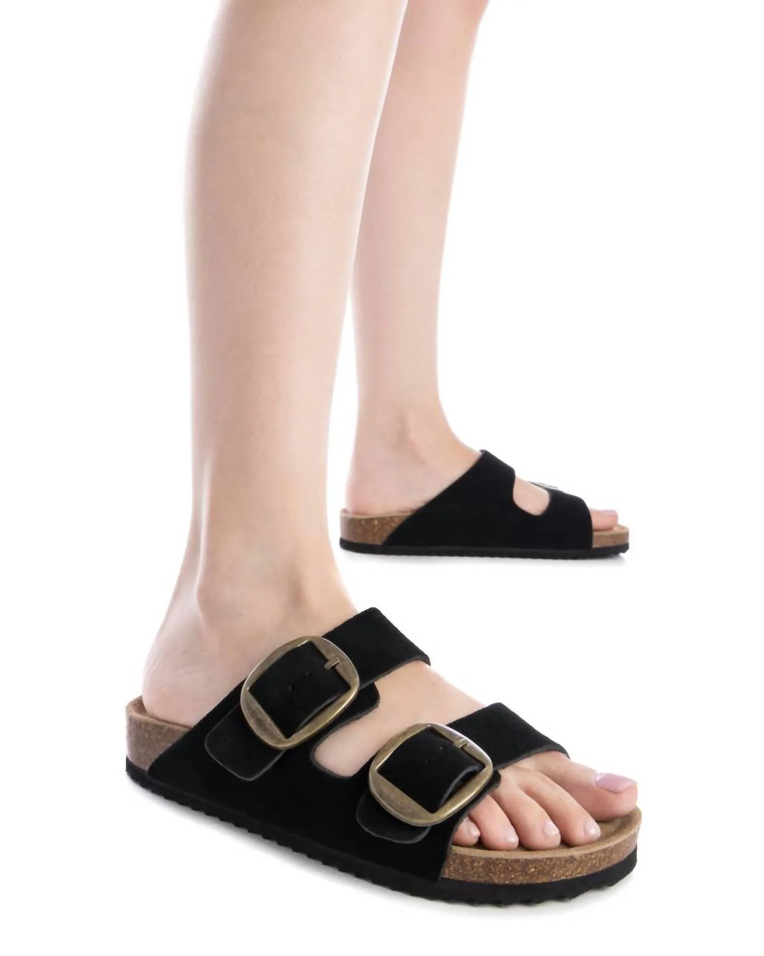 Women's Refresh Flat Sandals In Black