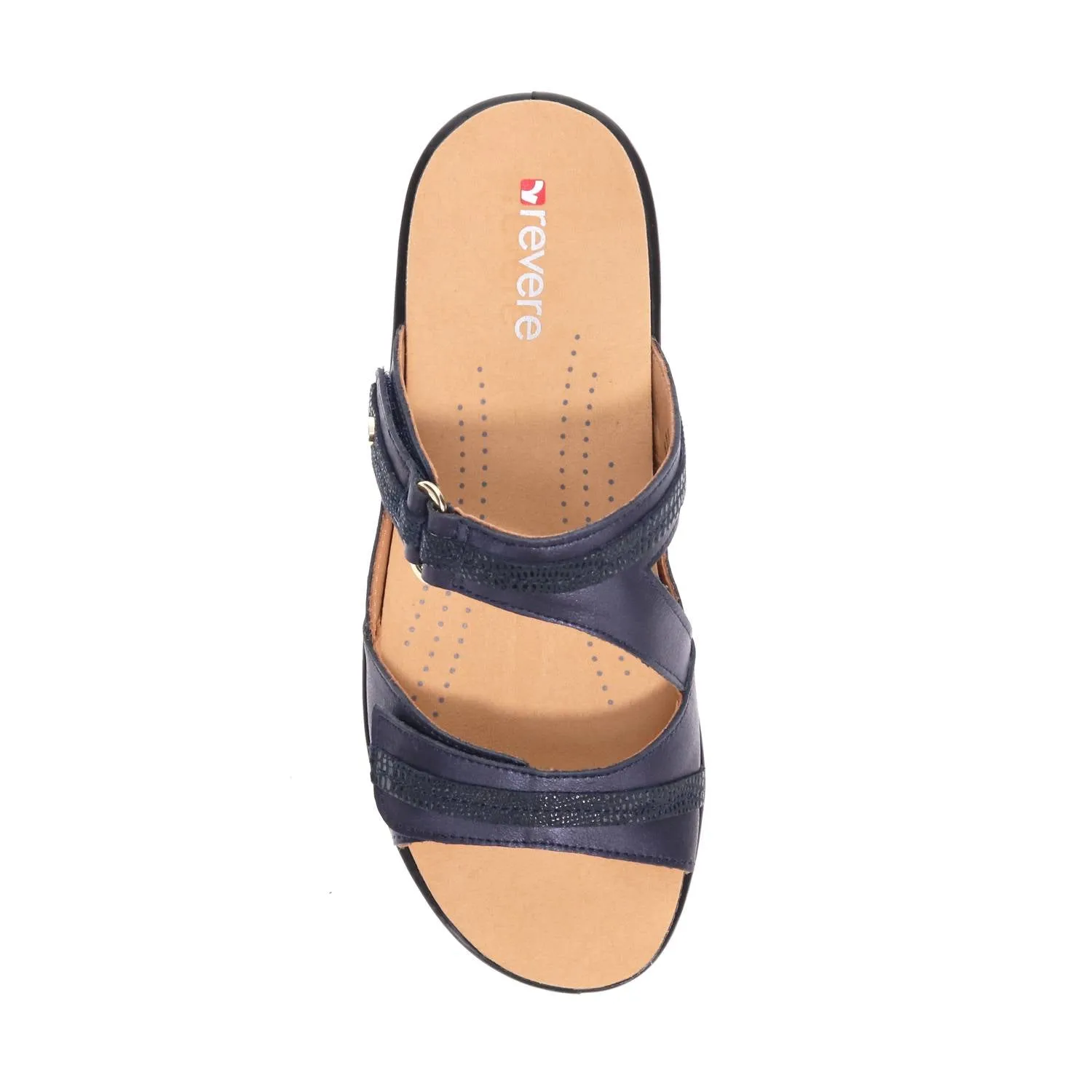 Women's Rio Slide Strap Sandals In Sapphire/navy Lizard