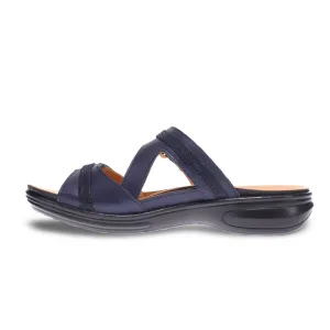 Women's Rio Slide Strap Sandals In Sapphire/navy Lizard