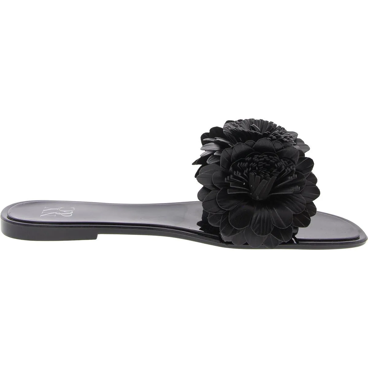 Womens Rosette Manmade Jelly Sandals