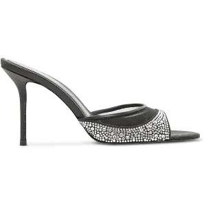 Womens Satin Slip On Heels