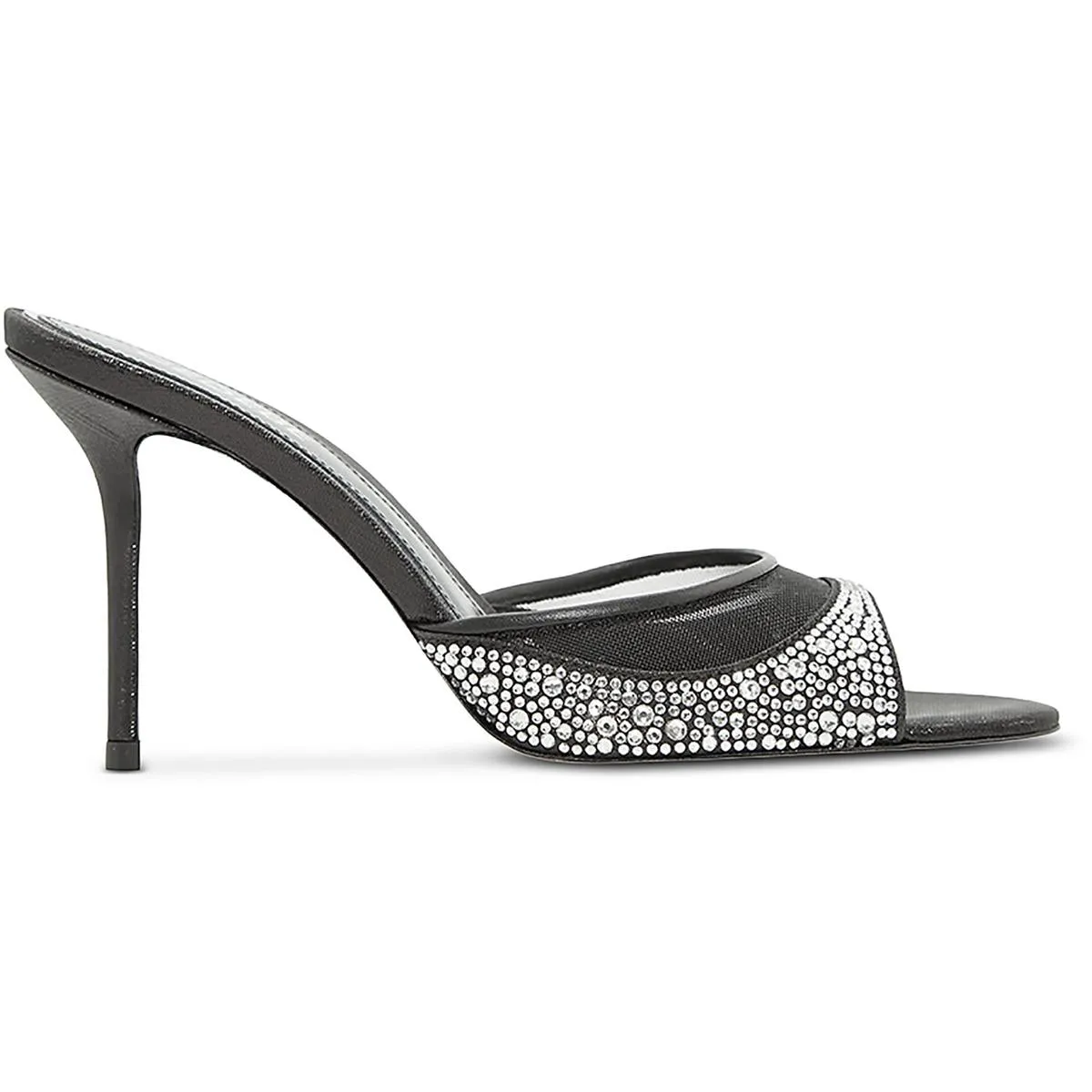 Womens Satin Slip On Heels