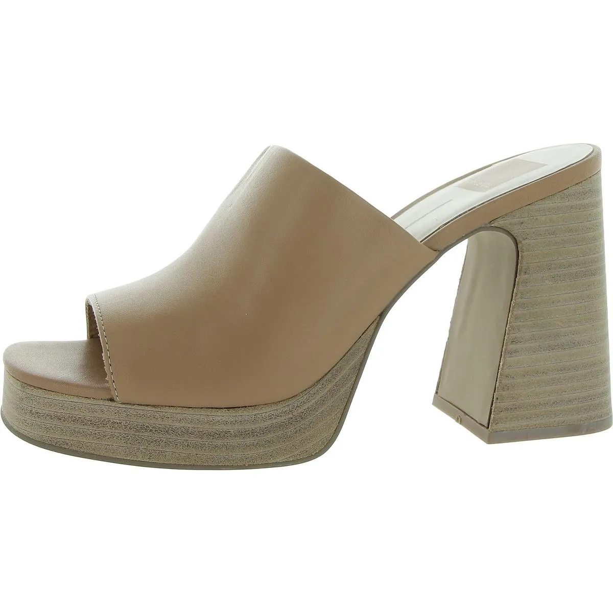 Womens Slip On Open Toe Mule Sandals