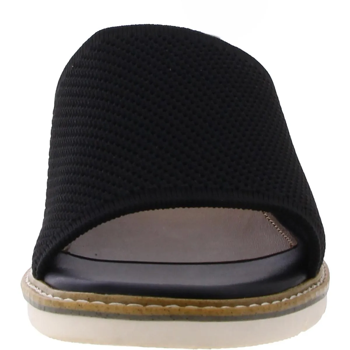 Womens Slip On Open Toe Wedge Sandals