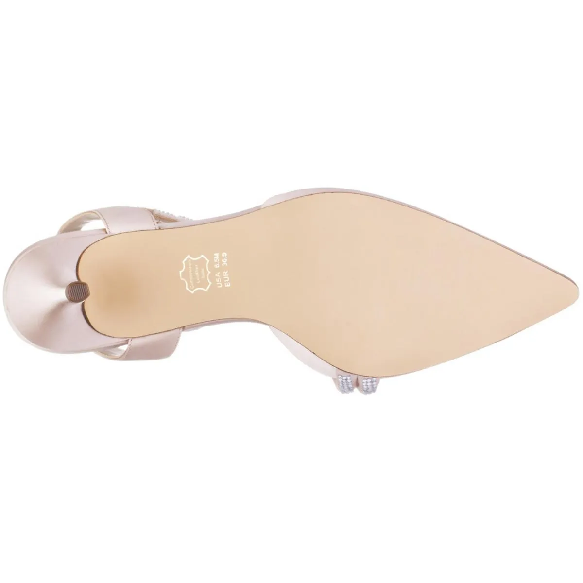 Womens Slip On Pointed Toe Kitten Heels