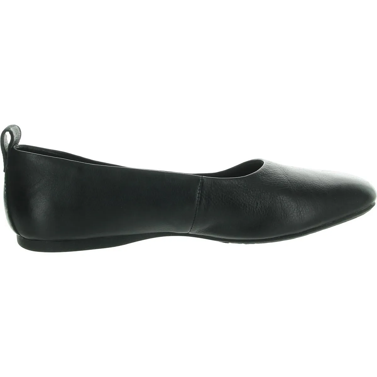 Womens Solid Leather Ballet Flats