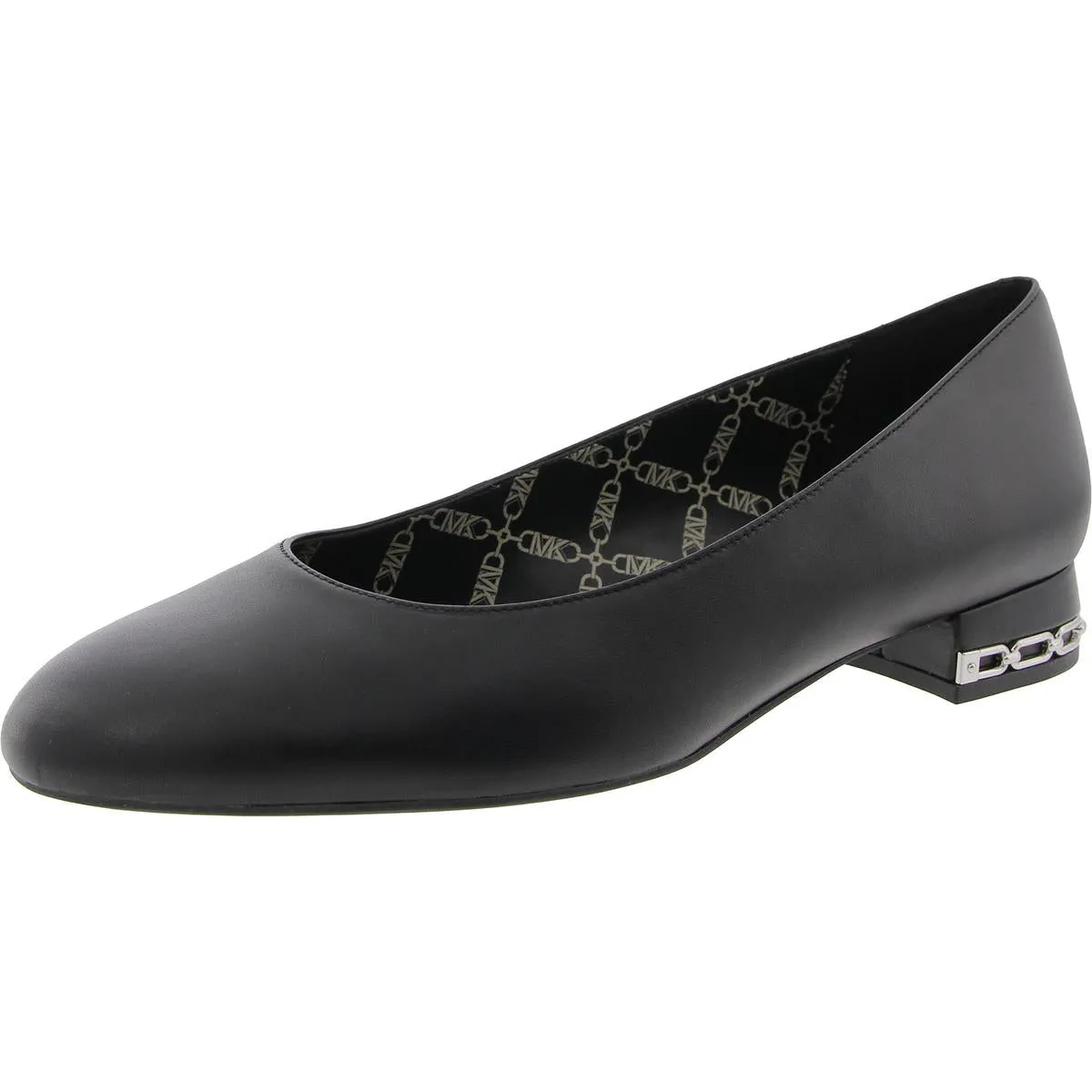 Womens Solid Leather Ballet Flats