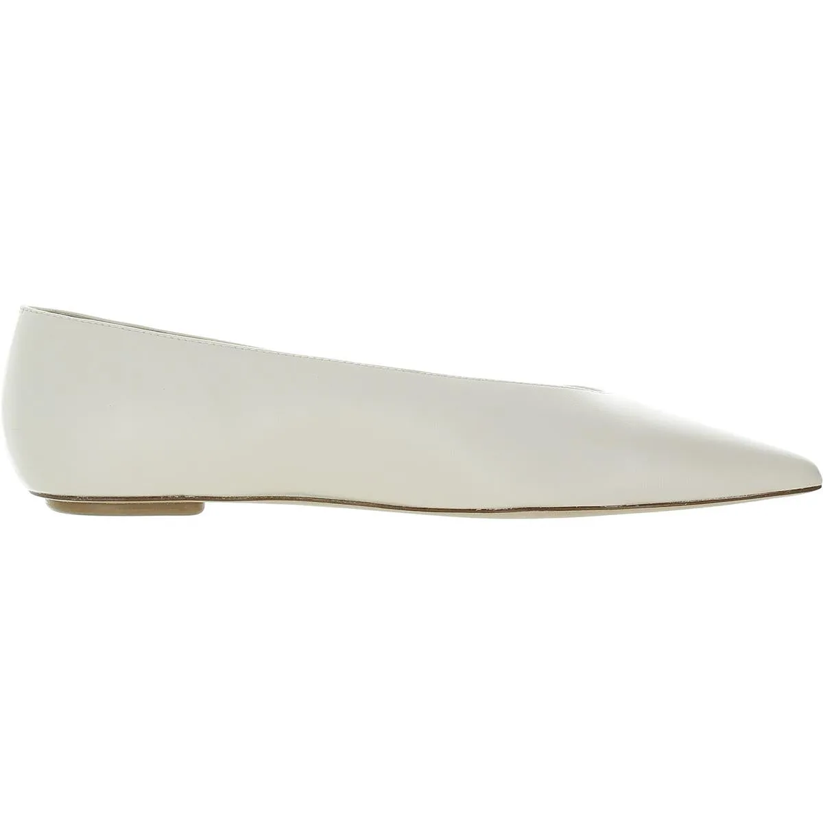 Womens Solid Leather Flat Shoes