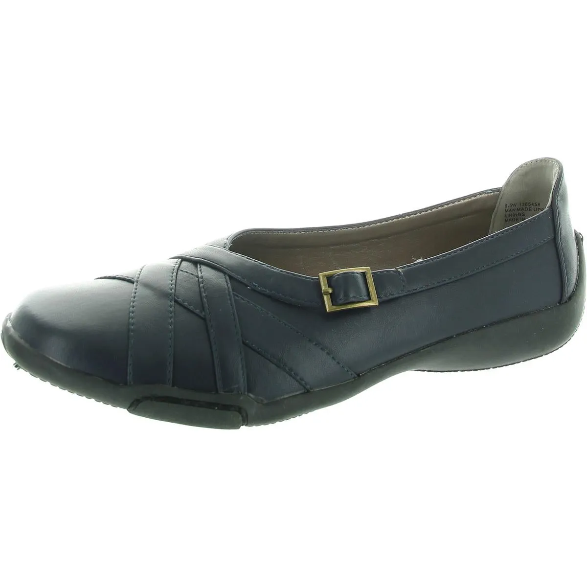 Womens Solid Man Made Flat Shoes
