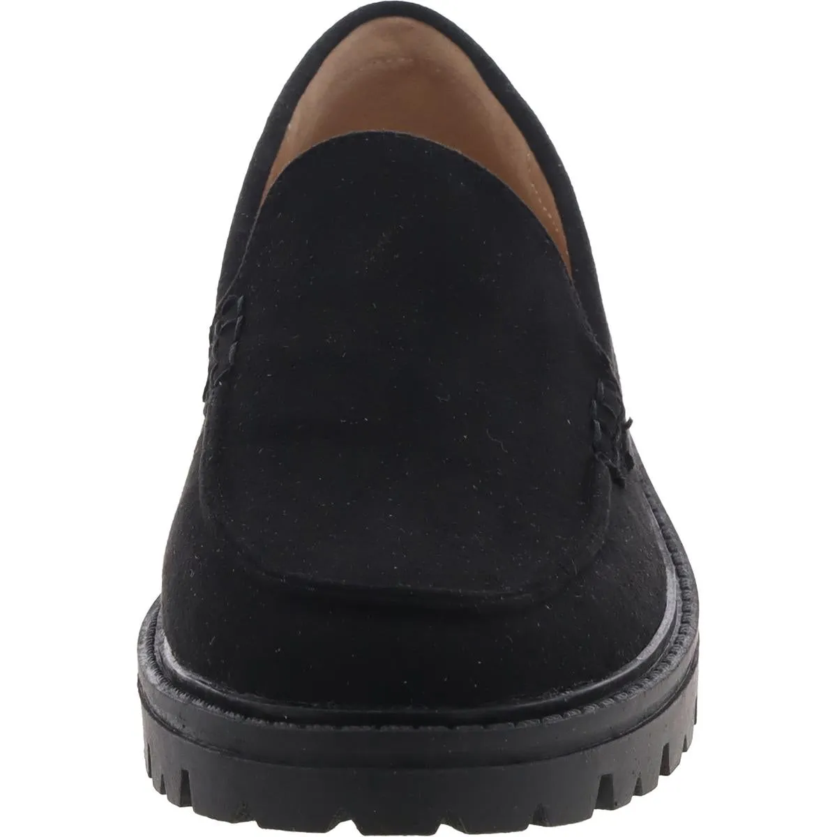 Womens Solid Suede Loafers