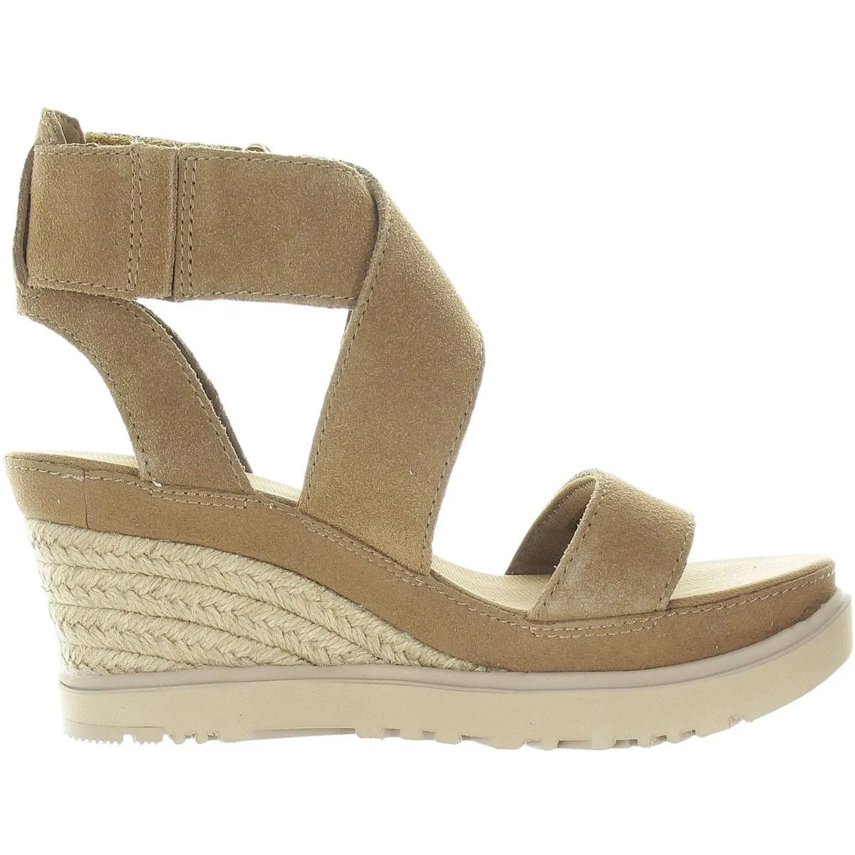 Womens Solid Wedge Sandals