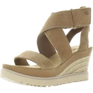Womens Solid Wedge Sandals