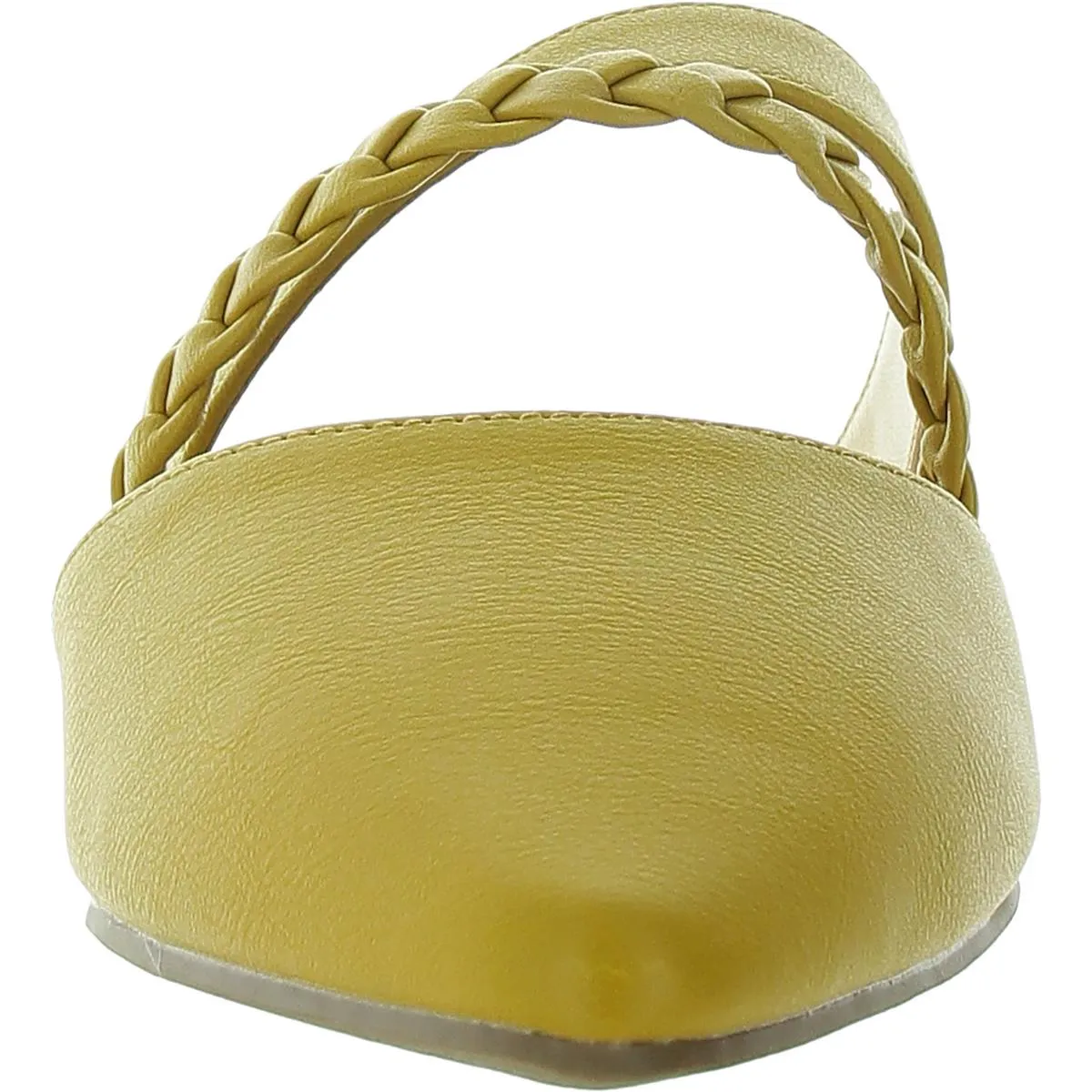 Womens Strappy Faux Leather Mules