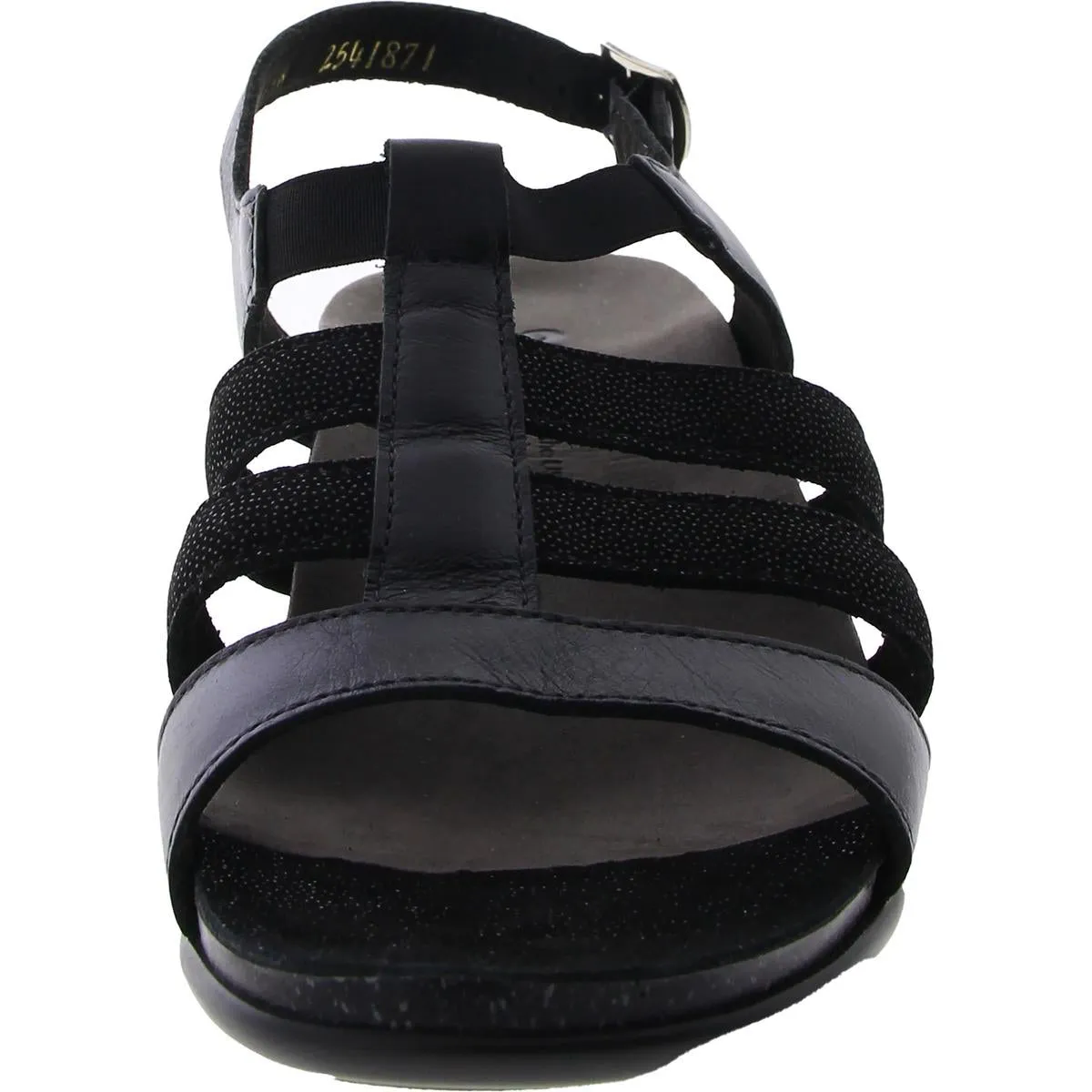 Womens Strappy Open Toe Block Heel