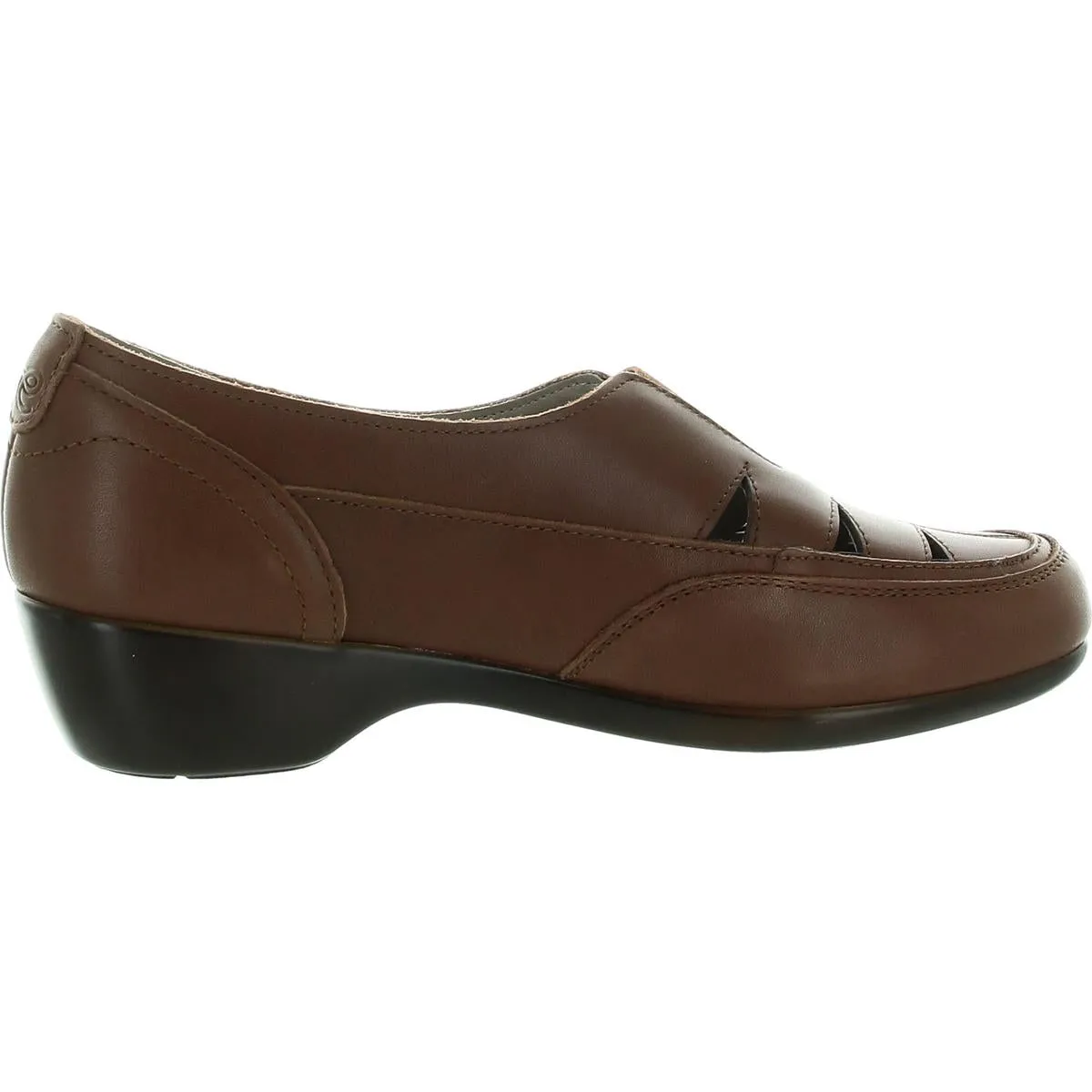 Womens Stretch Leather Flat Shoes