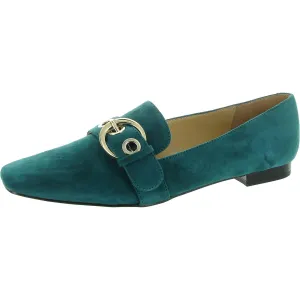 Womens Suede Slip On Loafers