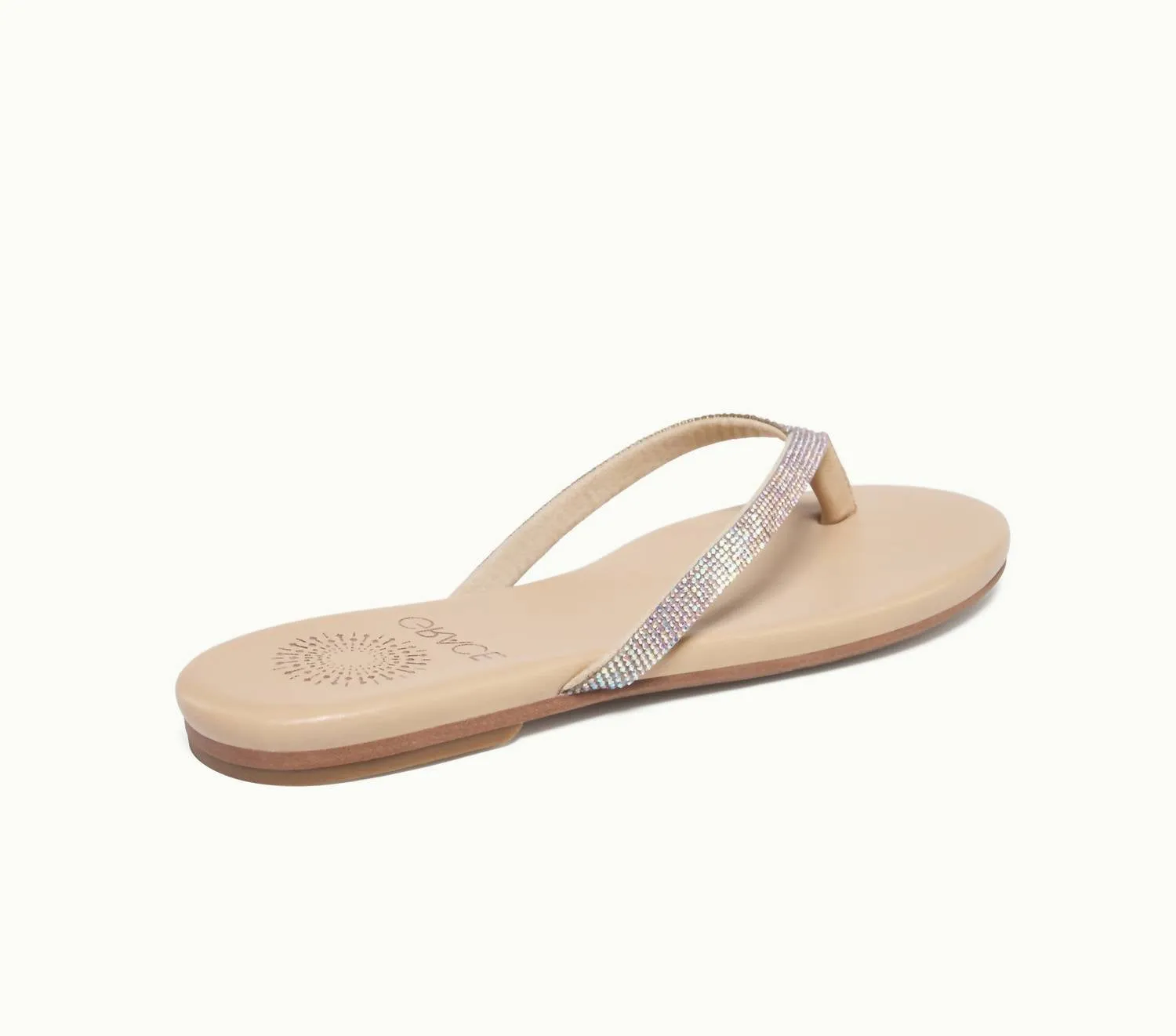 Women's Sunset Flat Sandals In Ab Crystal