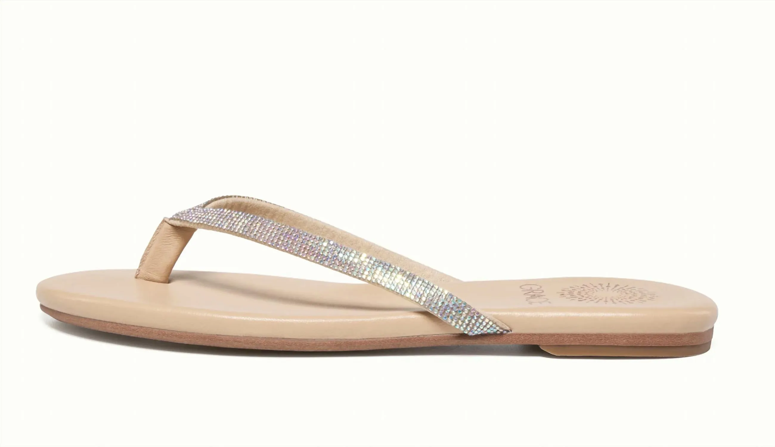 Women's Sunset Flat Sandals In Ab Crystal