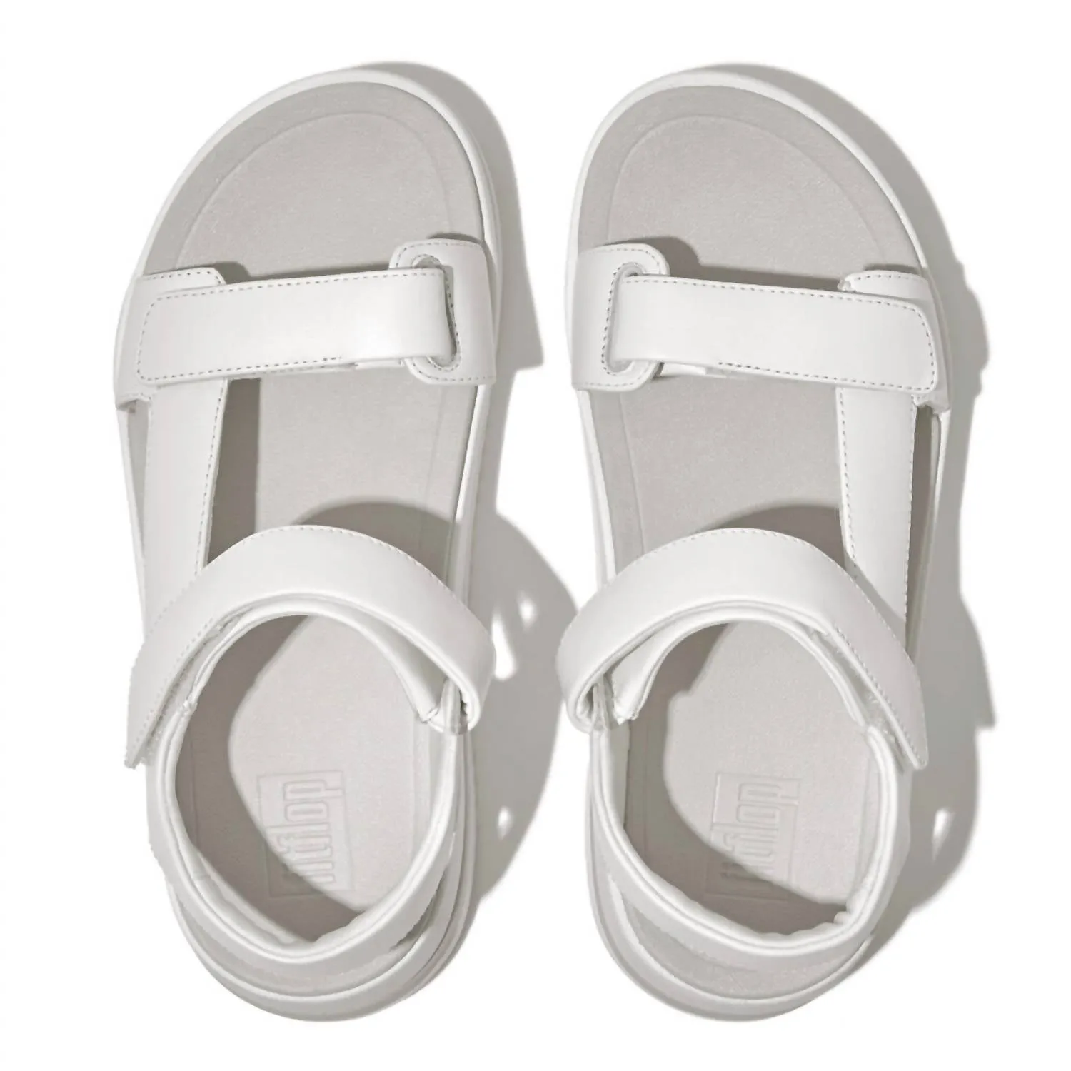 Women's Surff Adjustable Leather Sandal In White