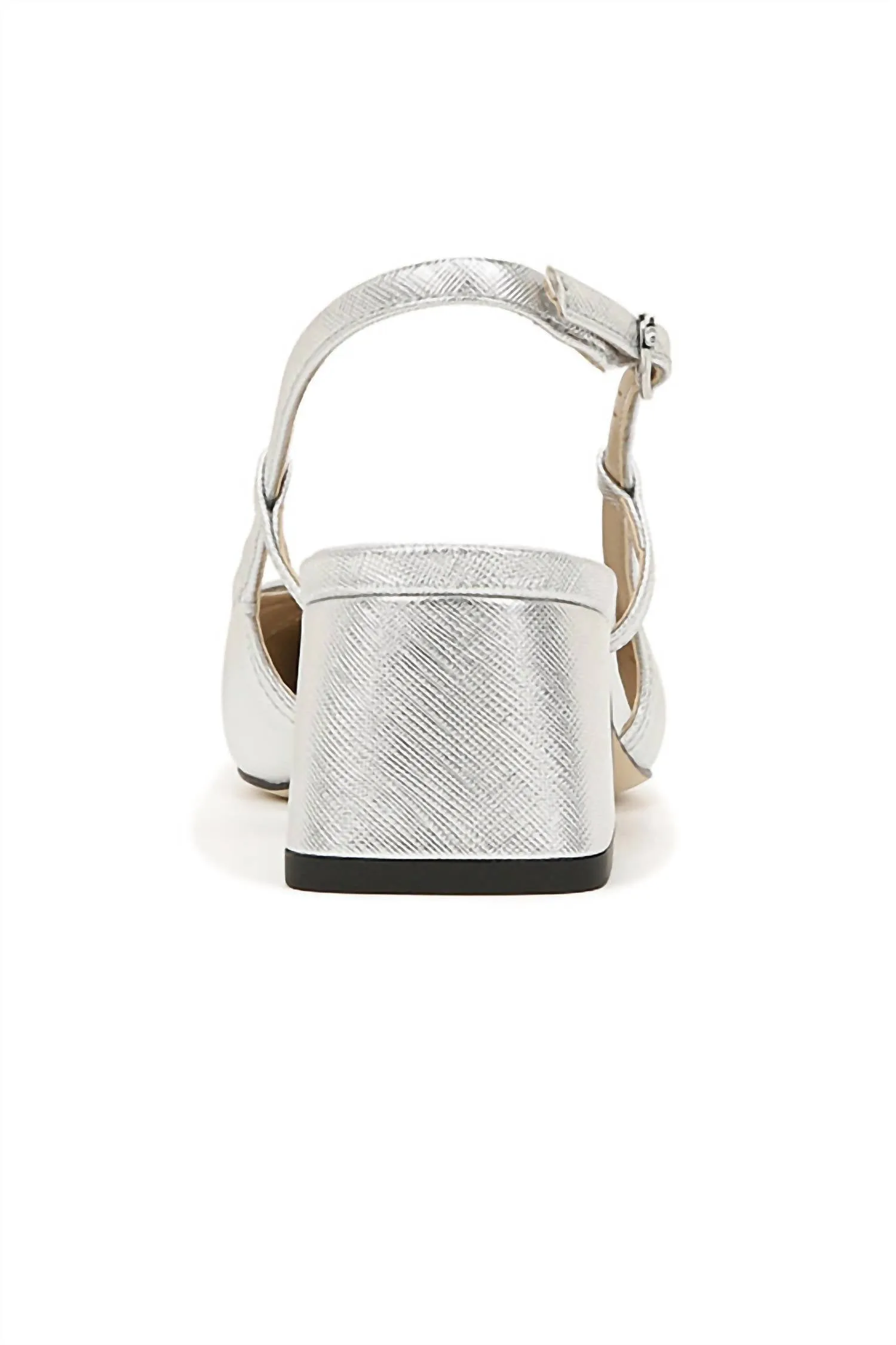 Women's Tarra Slingback Heel In Soft Silver/black
