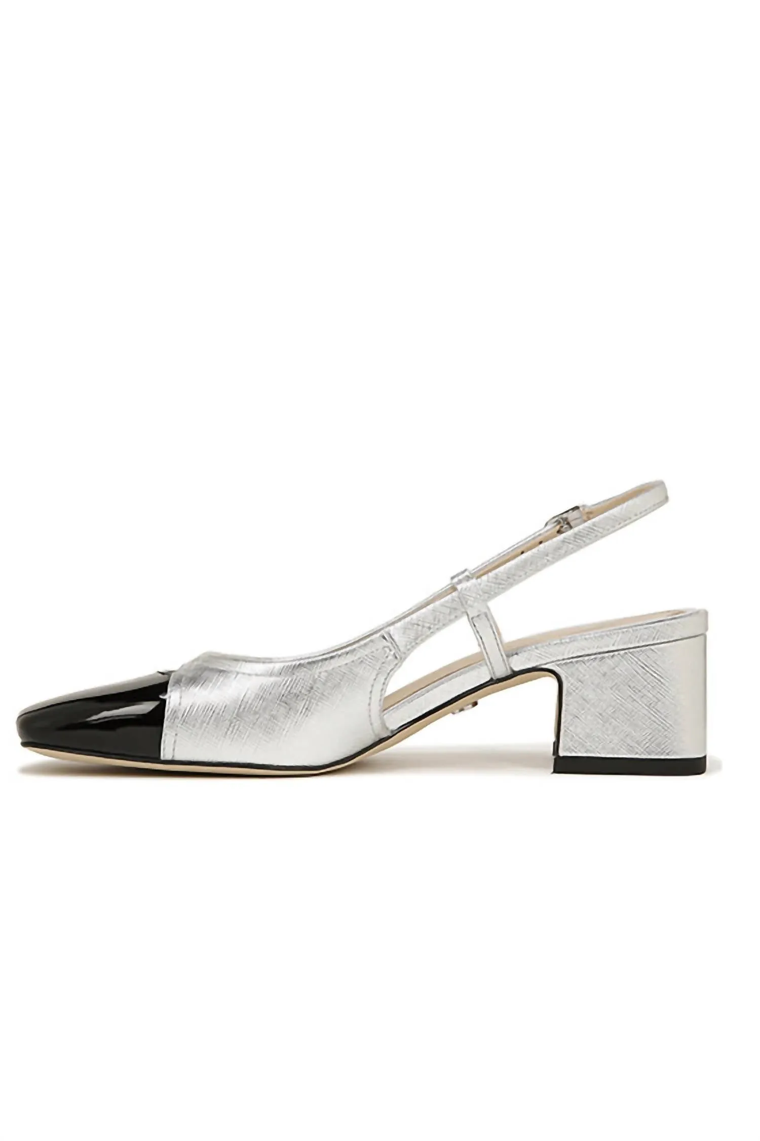 Women's Tarra Slingback Heel In Soft Silver/black
