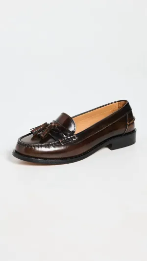 Women's Terrane Brushed Leather Loafers In Nutmeg Brown