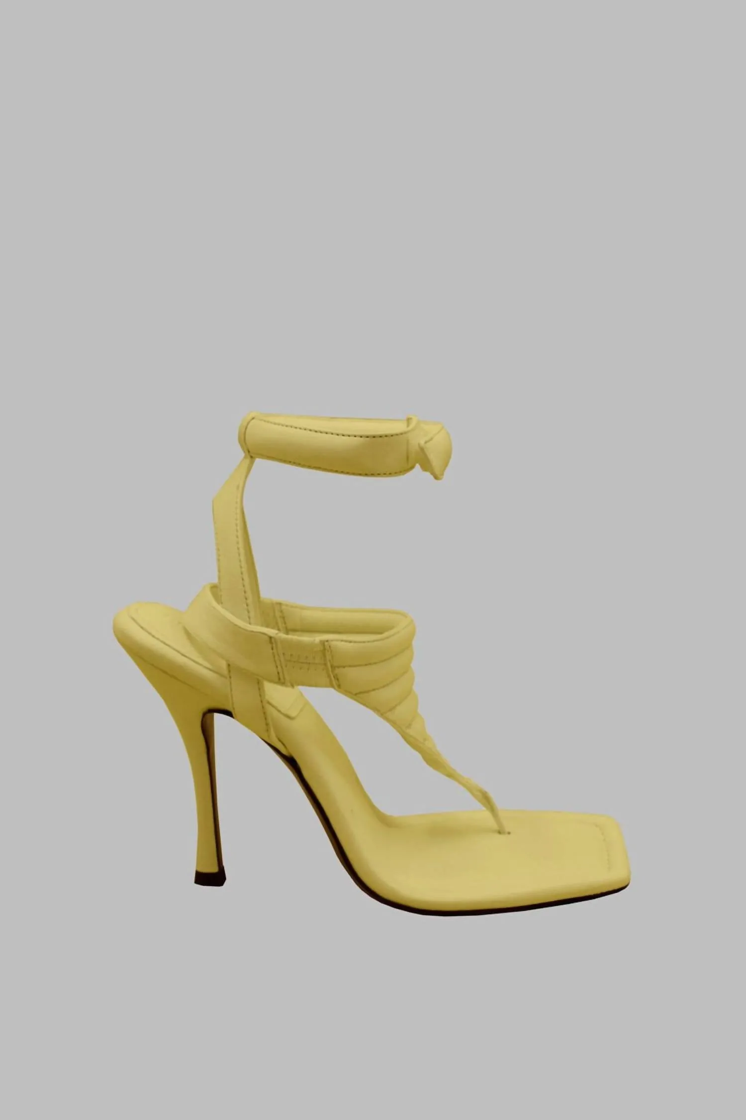 Women's Thong Sandals In Butter Yellow