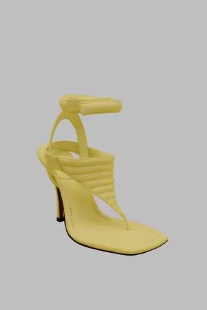 Women's Thong Sandals In Butter Yellow