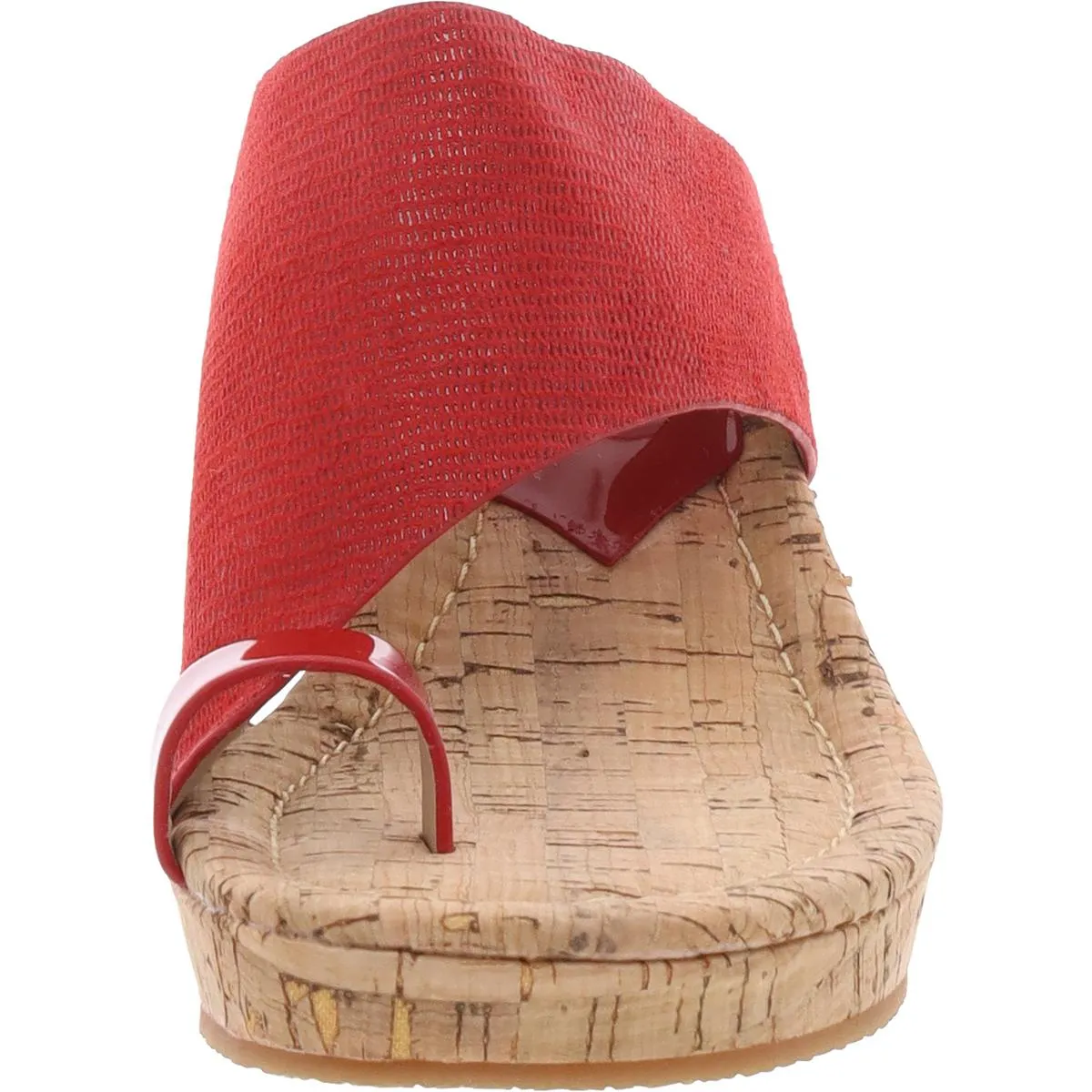 Womens Toe Loop Wedge Sandals