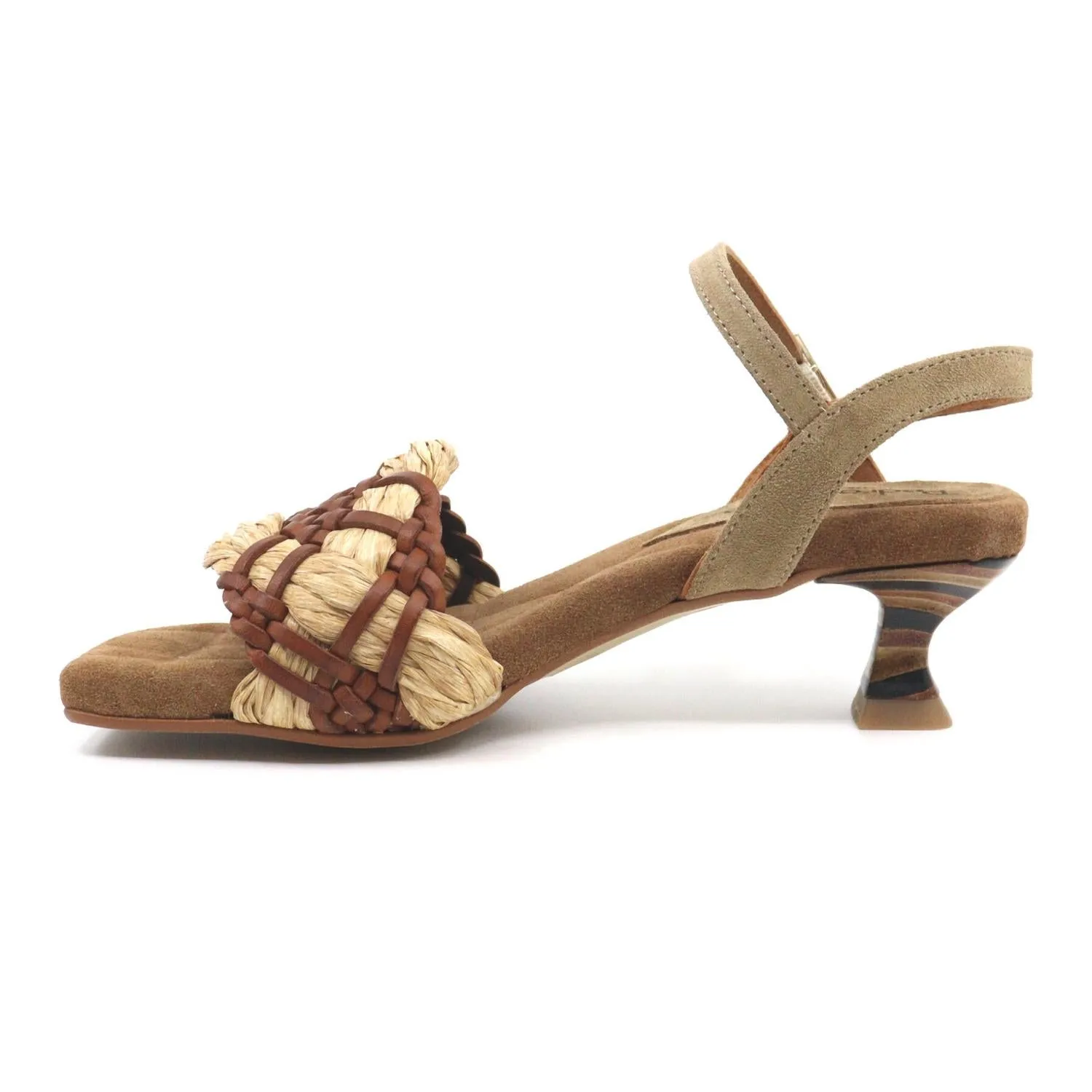 Women's Trenza Cuero Heels In Brown